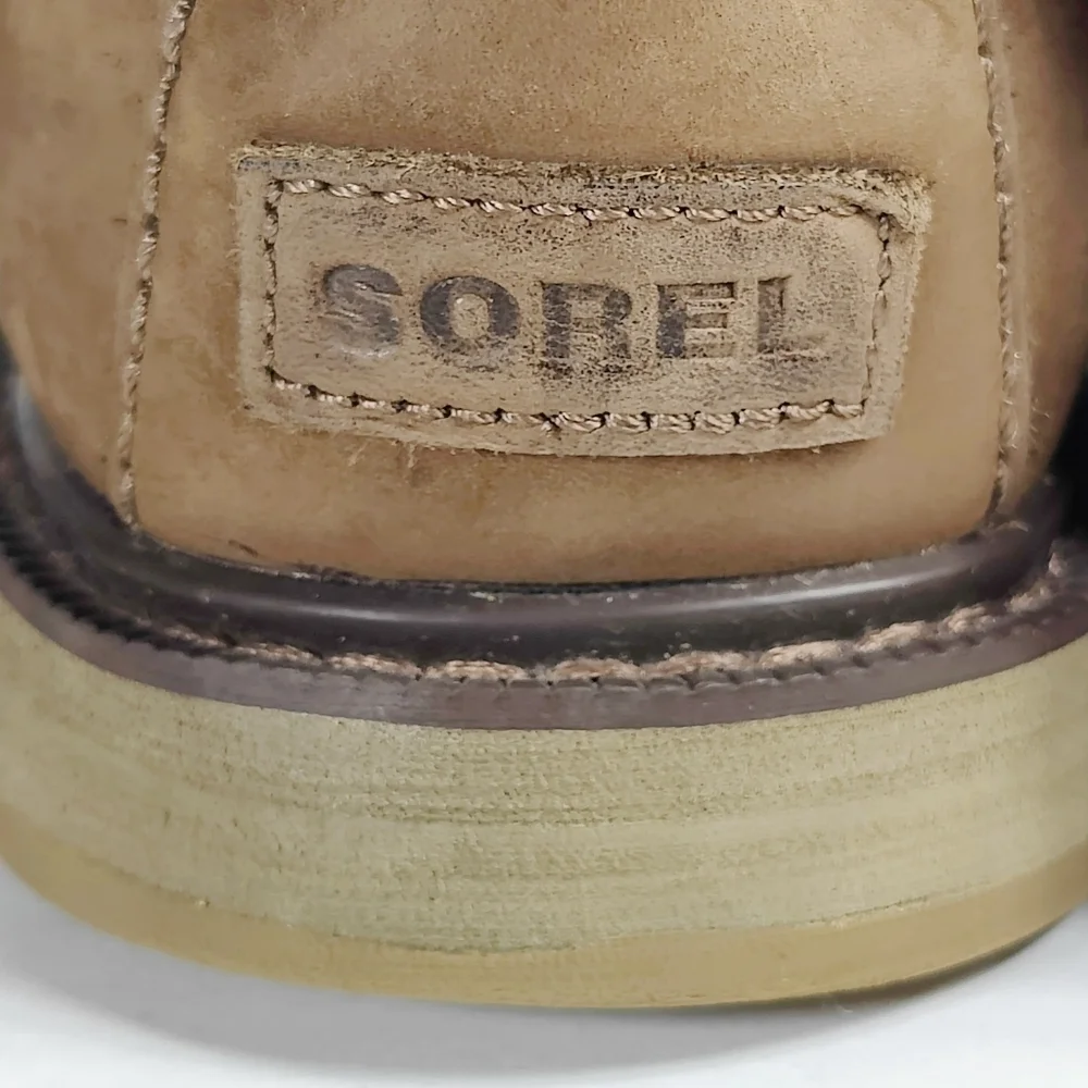 Sorel Madson Waterproof Leather Boots Brown/Black Men’s Shoes Size 11